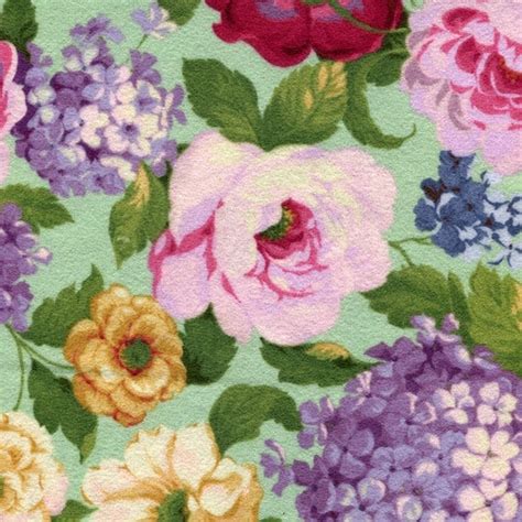 floral flannel fabric by the yard